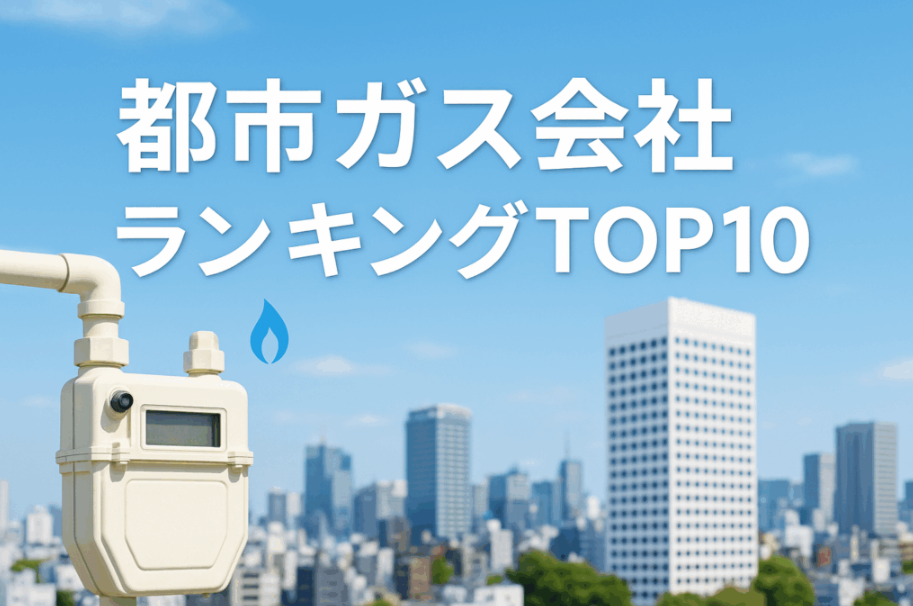  安定供給力No.1を誇る都市ガス会社を選ぶ！都市ガス会社ランキングTOP10